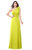 ColsBM Lashay Sulphur Spring Bridesmaid Dresses Sleeveless Asymmetric Neckline Simple Floor Length Sash Zipper