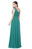 ColsBM Lorrin Emerald Green Bridesmaid Dresses Sleeveless Zipper Simple Asymmetric Neckline Floor Length Ruching