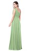 ColsBM Lorrin Gleam Bridesmaid Dresses Sleeveless Zipper Simple Asymmetric Neckline Floor Length Ruching