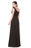 ColsBM Lorrin Java Bridesmaid Dresses Sleeveless Zipper Simple Asymmetric Neckline Floor Length Ruching