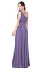 ColsBM Lorrin Lilac Bridesmaid Dresses Sleeveless Zipper Simple Asymmetric Neckline Floor Length Ruching