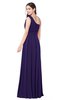 ColsBM Lorrin Royal Purple Bridesmaid Dresses Sleeveless Zipper Simple Asymmetric Neckline Floor Length Ruching