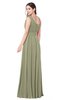 ColsBM Lorrin Sponge Bridesmaid Dresses Sleeveless Zipper Simple Asymmetric Neckline Floor Length Ruching