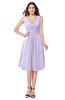 ColsBM Sachie Pastel Lilac Bridesmaid Dresses Zipper Pleated Informal A-line V-neck Sleeveless