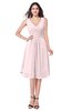ColsBM Sachie Petal Pink Bridesmaid Dresses Zipper Pleated Informal A-line V-neck Sleeveless