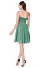 ColsBM Haylee Beryl Green Bridesmaid Dresses Zipper Sash Strapless Simple A-line Sleeveless