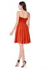 ColsBM Haylee Tangerine Tango Bridesmaid Dresses Zipper Sash Strapless Simple A-line Sleeveless