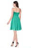 ColsBM Haylee Viridian Green Bridesmaid Dresses Zipper Sash Strapless Simple A-line Sleeveless
