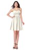 ColsBM Haylee Whisper White Bridesmaid Dresses Zipper Sash Strapless Simple A-line Sleeveless