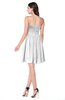 ColsBM Haylee White Bridesmaid Dresses Zipper Sash Strapless Simple A-line Sleeveless