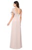 ColsBM Marisol Silver Peony Bridesmaid Dresses Sheath Asymmetric Neckline Short Sleeve Glamorous Zipper Floor Length