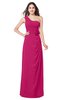 ColsBM Selby Beetroot Purple Bridesmaid Dresses Floor Length Sheath Flower Zip up Modern Sleeveless