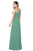 ColsBM Selby Beryl Green Bridesmaid Dresses Floor Length Sheath Flower Zip up Modern Sleeveless