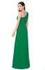 ColsBM Selby Green Bridesmaid Dresses Floor Length Sheath Flower Zip up Modern Sleeveless