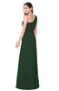 ColsBM Selby Hunter Green Bridesmaid Dresses Floor Length Sheath Flower Zip up Modern Sleeveless