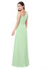 ColsBM Selby Light Green Bridesmaid Dresses Floor Length Sheath Flower Zip up Modern Sleeveless