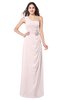 ColsBM Selby Light Pink Bridesmaid Dresses Floor Length Sheath Flower Zip up Modern Sleeveless