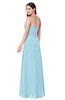 ColsBM Kinley Aqua Bridesmaid Dresses Sleeveless Sexy Half Backless Pleated A-line Floor Length