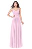 ColsBM Kinley Baby Pink Bridesmaid Dresses Sleeveless Sexy Half Backless Pleated A-line Floor Length