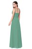 ColsBM Kinley Beryl Green Bridesmaid Dresses Sleeveless Sexy Half Backless Pleated A-line Floor Length