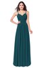 ColsBM Kinley Blue Green Bridesmaid Dresses Sleeveless Sexy Half Backless Pleated A-line Floor Length