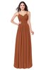 ColsBM Kinley Bombay Brown Bridesmaid Dresses Sleeveless Sexy Half Backless Pleated A-line Floor Length