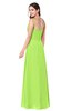 ColsBM Kinley Bright Green Bridesmaid Dresses Sleeveless Sexy Half Backless Pleated A-line Floor Length