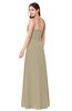 ColsBM Kinley Candied Ginger Bridesmaid Dresses Sleeveless Sexy Half Backless Pleated A-line Floor Length