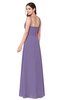 ColsBM Kinley Chalk Violet Bridesmaid Dresses Sleeveless Sexy Half Backless Pleated A-line Floor Length