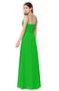 ColsBM Kinley Classic Green Bridesmaid Dresses Sleeveless Sexy Half Backless Pleated A-line Floor Length