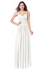 ColsBM Kinley Cloud White Bridesmaid Dresses Sleeveless Sexy Half Backless Pleated A-line Floor Length