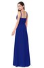 ColsBM Kinley Electric Blue Bridesmaid Dresses Sleeveless Sexy Half Backless Pleated A-line Floor Length