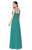 ColsBM Kinley Emerald Green Bridesmaid Dresses Sleeveless Sexy Half Backless Pleated A-line Floor Length