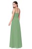 ColsBM Kinley Fair Green Bridesmaid Dresses Sleeveless Sexy Half Backless Pleated A-line Floor Length
