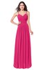 ColsBM Kinley Fuschia Bridesmaid Dresses Sleeveless Sexy Half Backless Pleated A-line Floor Length