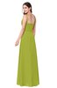 ColsBM Kinley Green Oasis Bridesmaid Dresses Sleeveless Sexy Half Backless Pleated A-line Floor Length