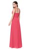 ColsBM Kinley Guava Bridesmaid Dresses Sleeveless Sexy Half Backless Pleated A-line Floor Length