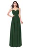 ColsBM Kinley Hunter Green Bridesmaid Dresses Sleeveless Sexy Half Backless Pleated A-line Floor Length