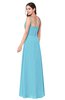 ColsBM Kinley Light Blue Bridesmaid Dresses Sleeveless Sexy Half Backless Pleated A-line Floor Length