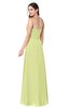 ColsBM Kinley Lime Green Bridesmaid Dresses Sleeveless Sexy Half Backless Pleated A-line Floor Length