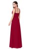 ColsBM Kinley Maroon Bridesmaid Dresses Sleeveless Sexy Half Backless Pleated A-line Floor Length