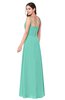 ColsBM Kinley Mint Green Bridesmaid Dresses Sleeveless Sexy Half Backless Pleated A-line Floor Length