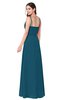 ColsBM Kinley Moroccan Blue Bridesmaid Dresses Sleeveless Sexy Half Backless Pleated A-line Floor Length