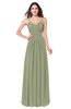 ColsBM Kinley Moss Green Bridesmaid Dresses Sleeveless Sexy Half Backless Pleated A-line Floor Length