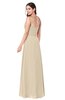 ColsBM Kinley Novelle Peach Bridesmaid Dresses Sleeveless Sexy Half Backless Pleated A-line Floor Length