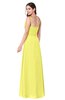 ColsBM Kinley Pale Yellow Bridesmaid Dresses Sleeveless Sexy Half Backless Pleated A-line Floor Length