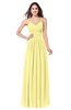 ColsBM Kinley Pastel Yellow Bridesmaid Dresses Sleeveless Sexy Half Backless Pleated A-line Floor Length
