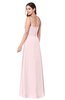 ColsBM Kinley Petal Pink Bridesmaid Dresses Sleeveless Sexy Half Backless Pleated A-line Floor Length