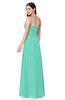 ColsBM Kinley Seafoam Green Bridesmaid Dresses Sleeveless Sexy Half Backless Pleated A-line Floor Length