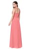ColsBM Kinley Shell Pink Bridesmaid Dresses Sleeveless Sexy Half Backless Pleated A-line Floor Length